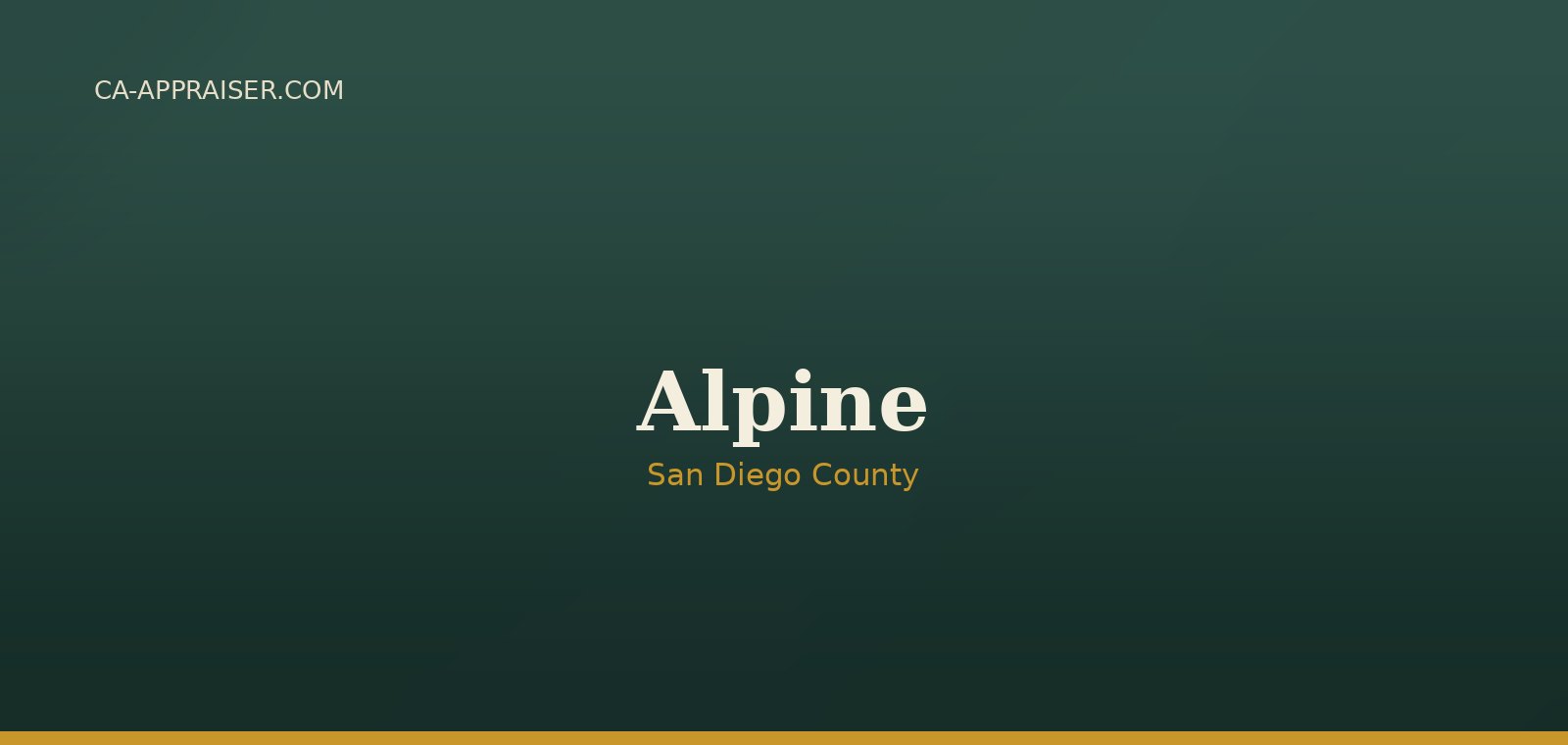 Residential real estate in Alpine, San Diego County