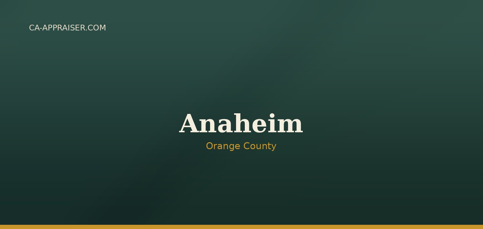 Residential real estate in Anaheim, Orange County