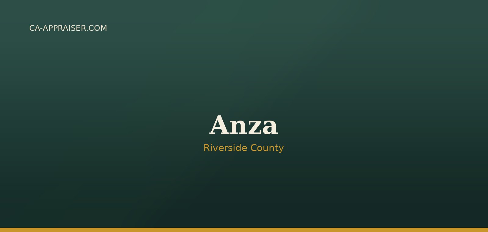 Residential real estate in Anza, Riverside County