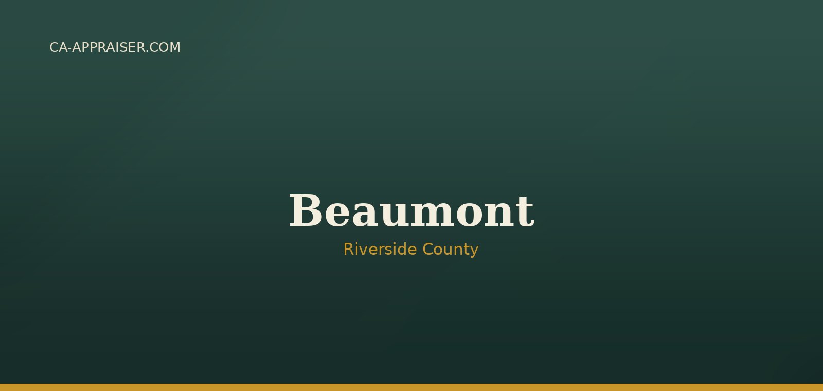 Residential real estate in Beaumont, Riverside County