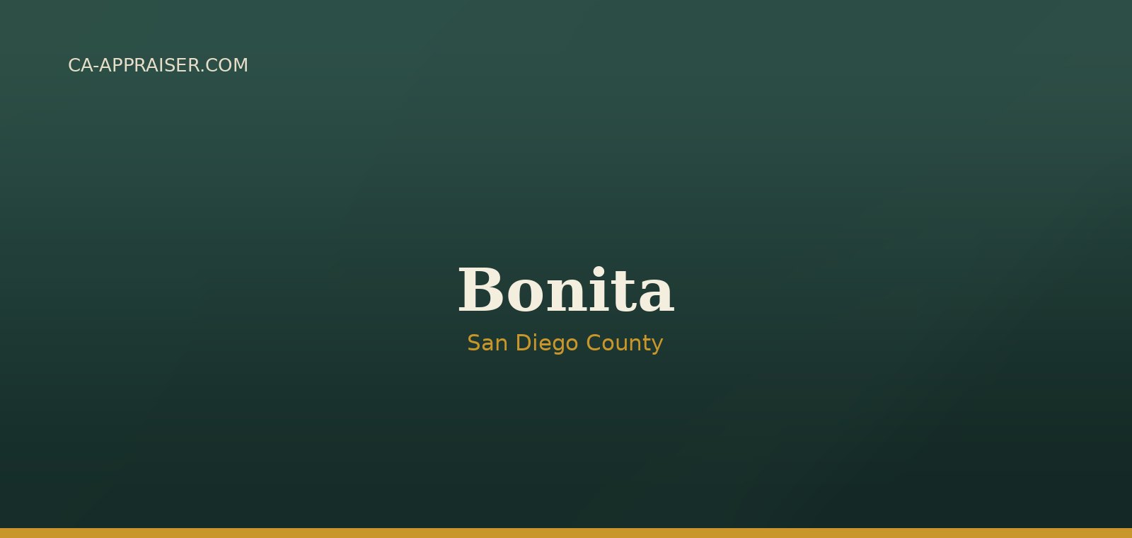 Residential real estate in Bonita, San Diego County