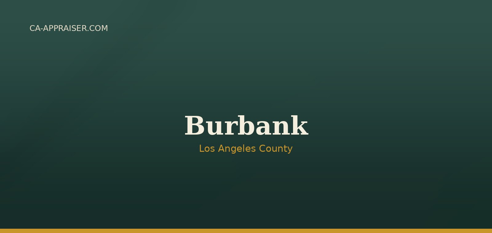 Residential real estate in Burbank, Los Angeles County