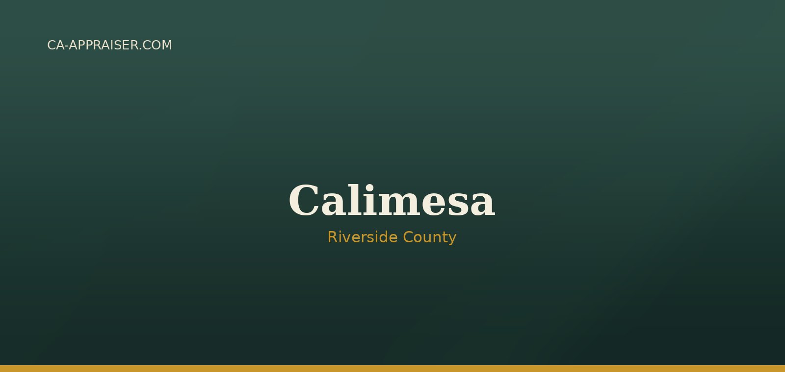 Residential real estate in Calimesa, Riverside County