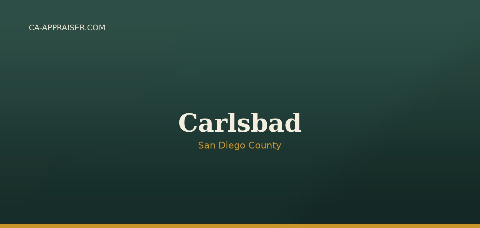 Residential real estate in Carlsbad, San Diego County