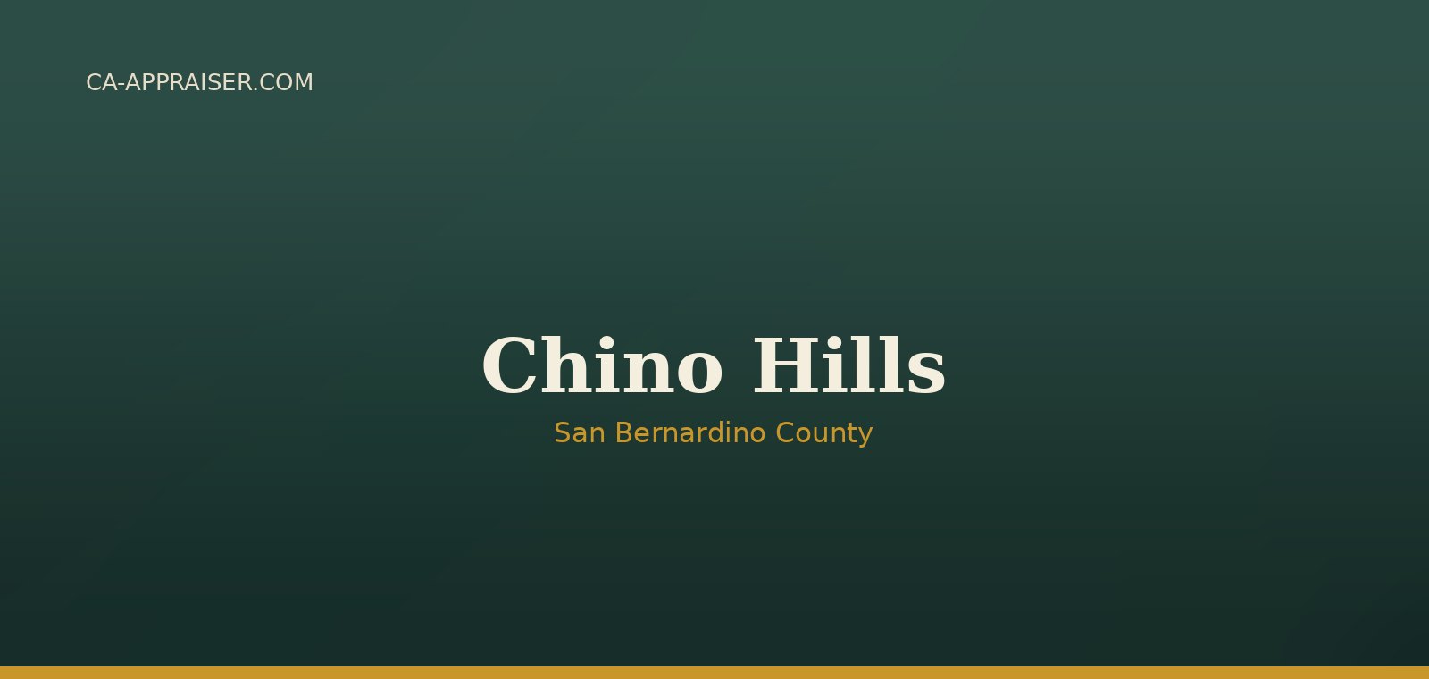 Residential real estate in Chino Hills, San Bernardino County