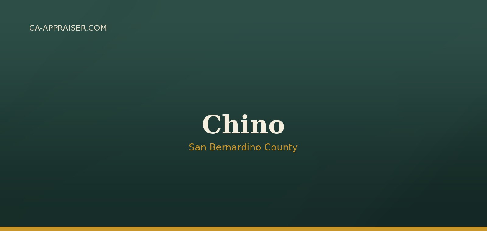 Residential real estate in Chino, San Bernardino County