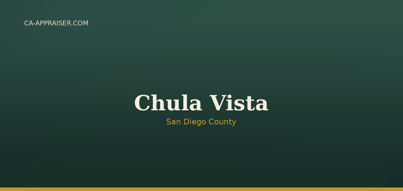 Residential real estate in Chula Vista, San Diego County