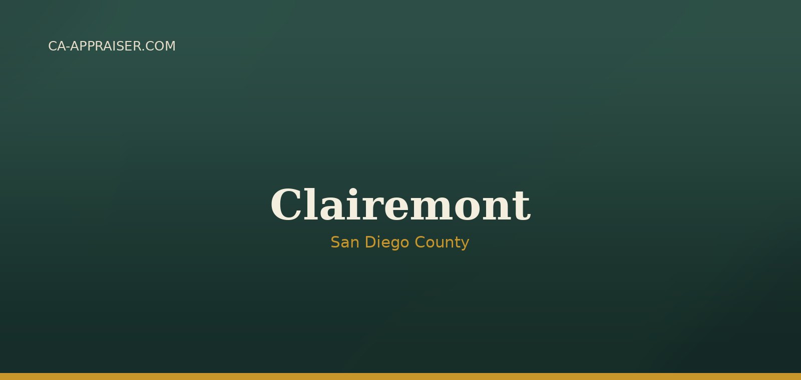 Residential real estate in Clairemont, San Diego County