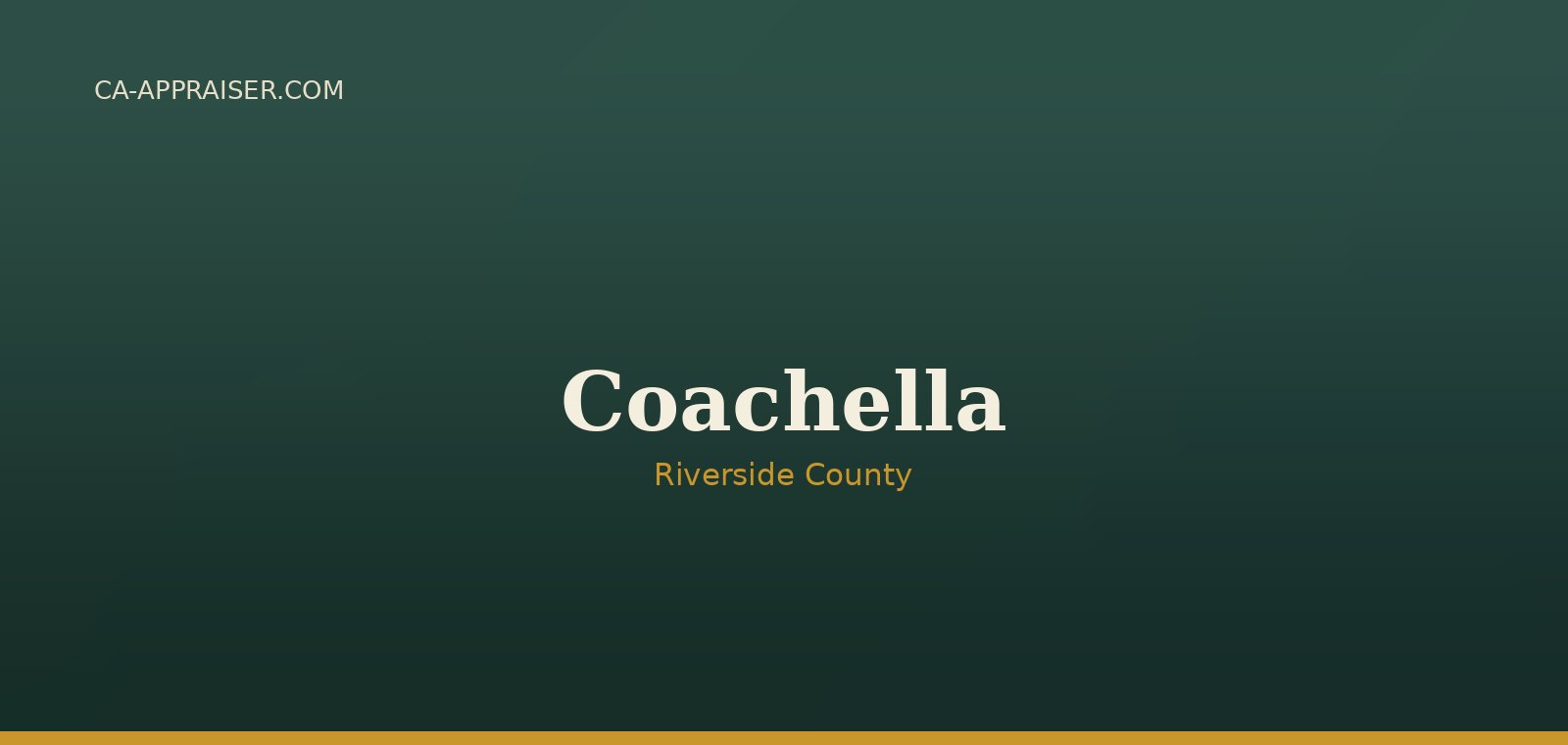 Residential real estate in Coachella, Riverside County