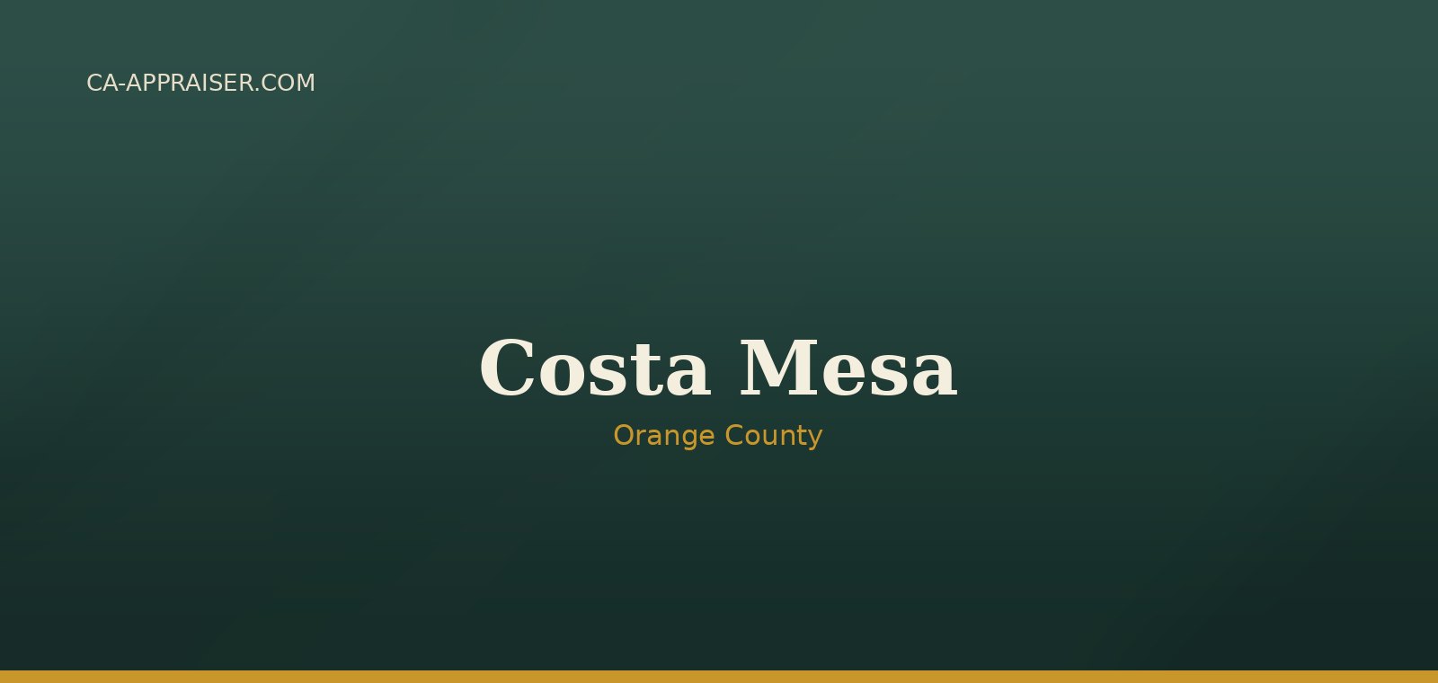 Residential real estate in Costa Mesa, Orange County