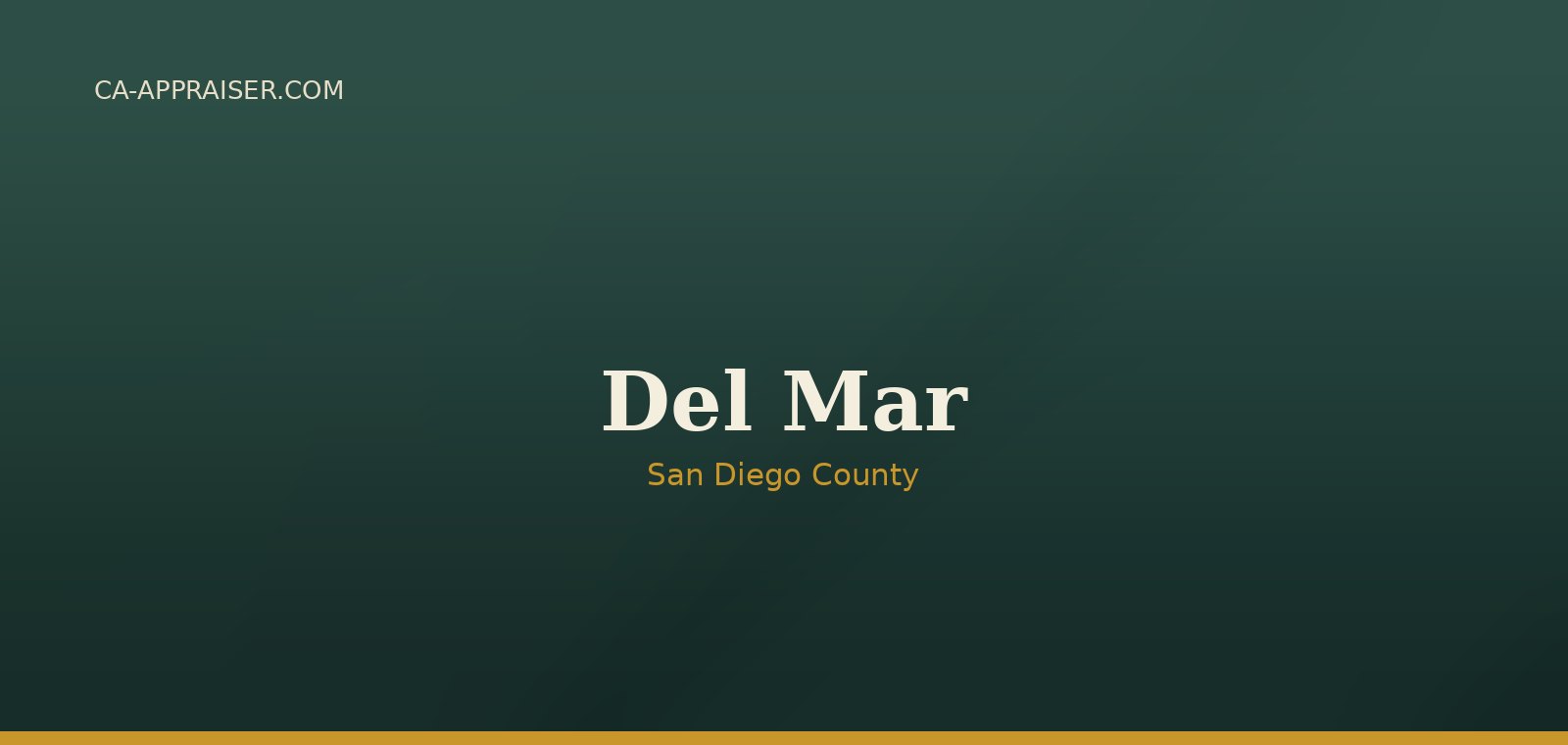 Residential real estate in Del Mar, San Diego County