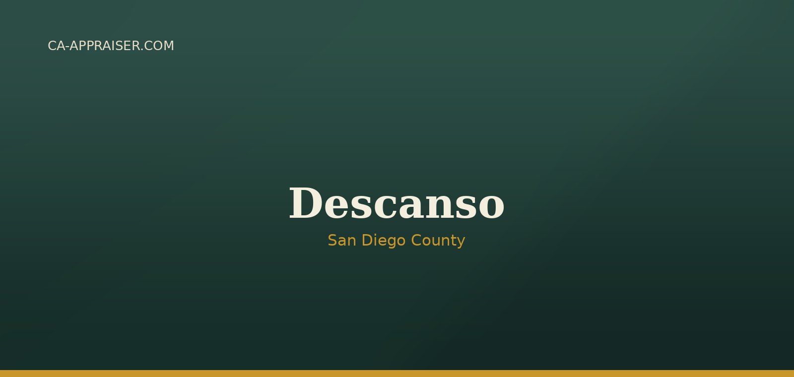 Residential real estate in Descanso, San Diego County