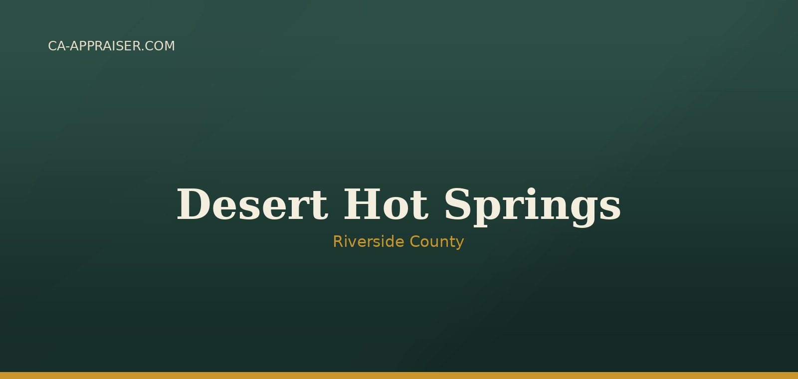 Residential real estate in Desert Hot Springs, Riverside County
