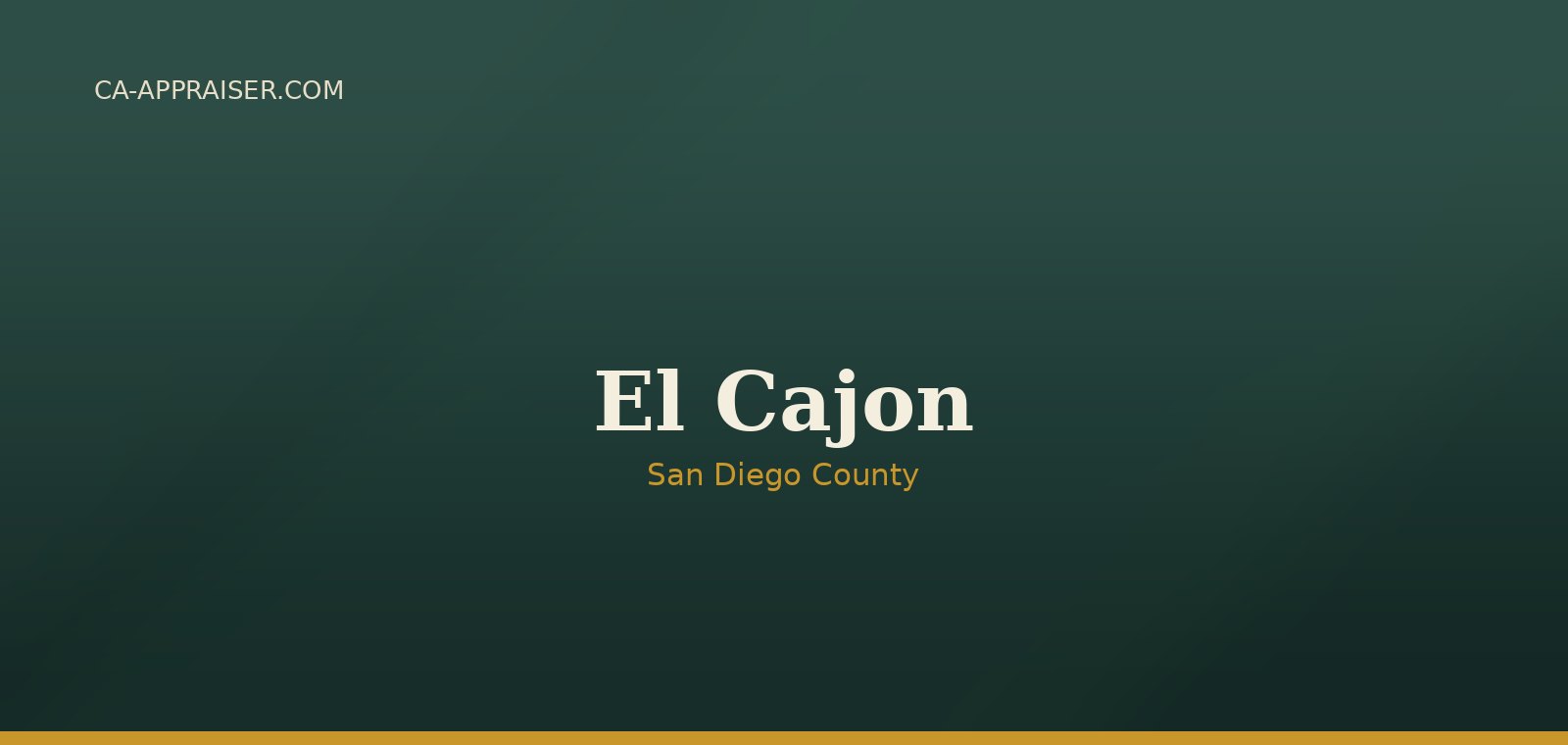Residential real estate in El Cajon, San Diego County