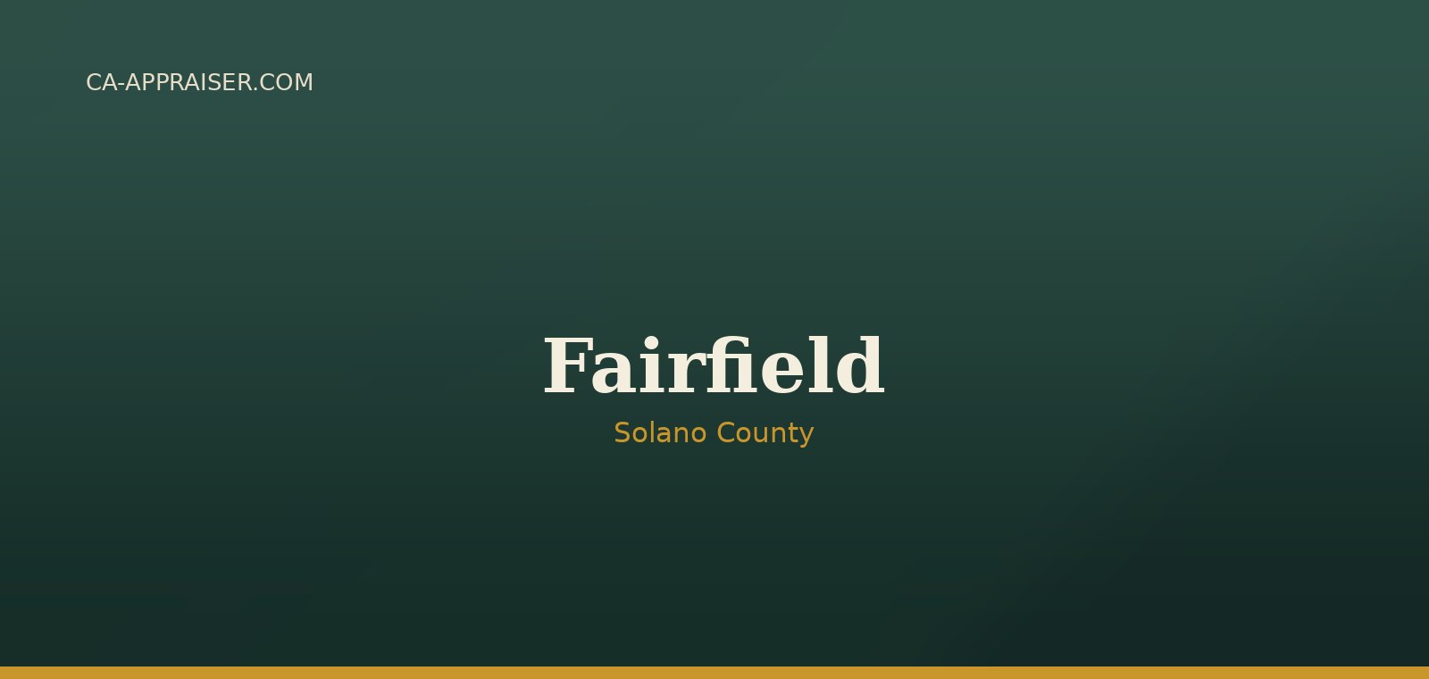 Residential real estate in Fairfield, Solano County