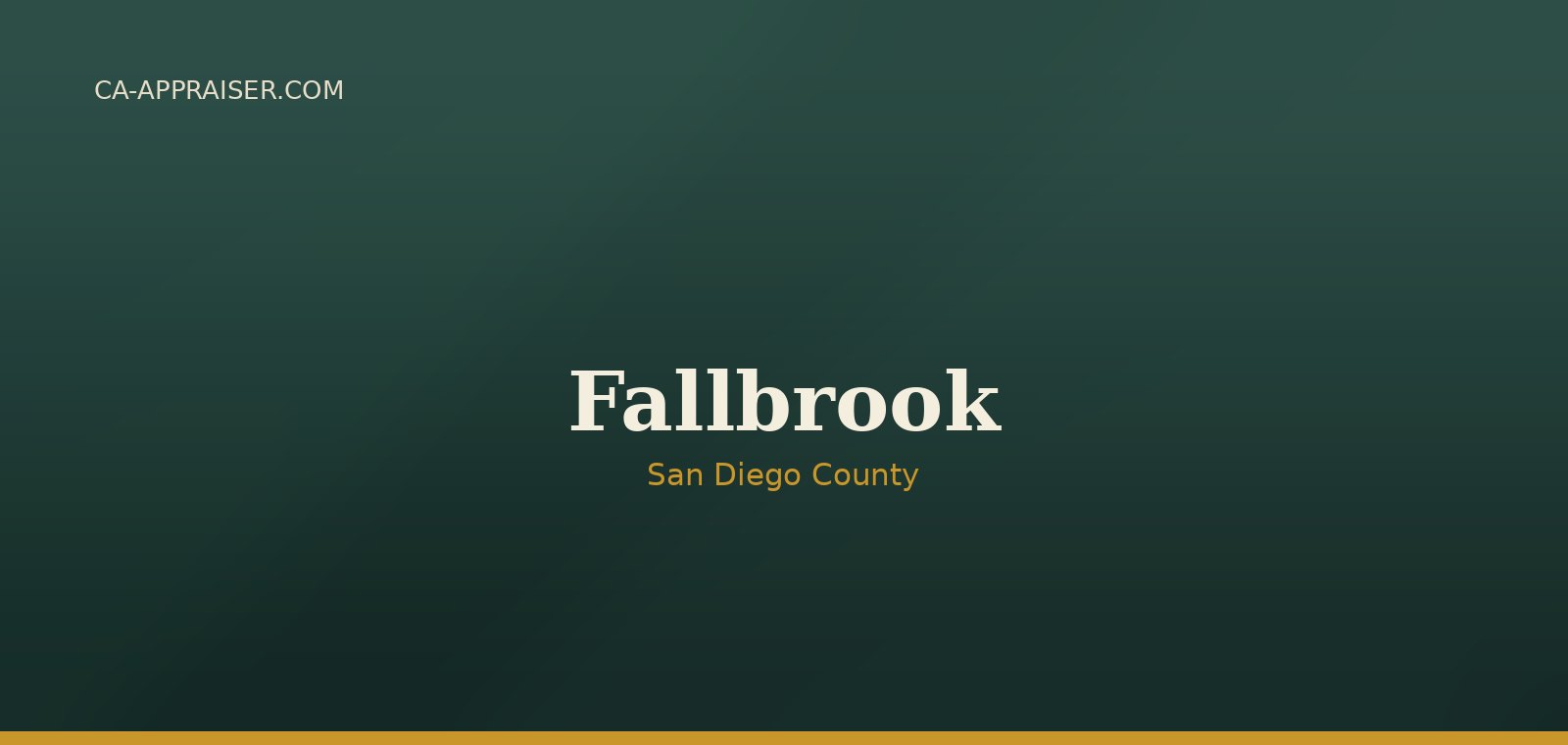 Residential real estate in Fallbrook, San Diego County