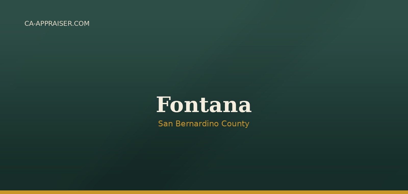 Residential real estate in Fontana, San Bernardino County