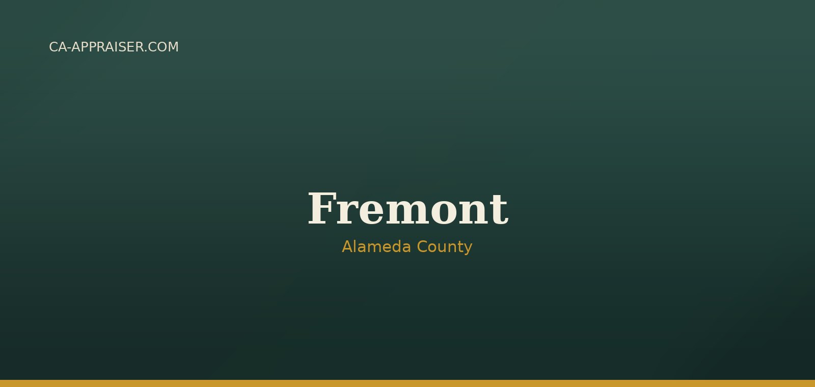 Residential real estate in Fremont, Alameda County