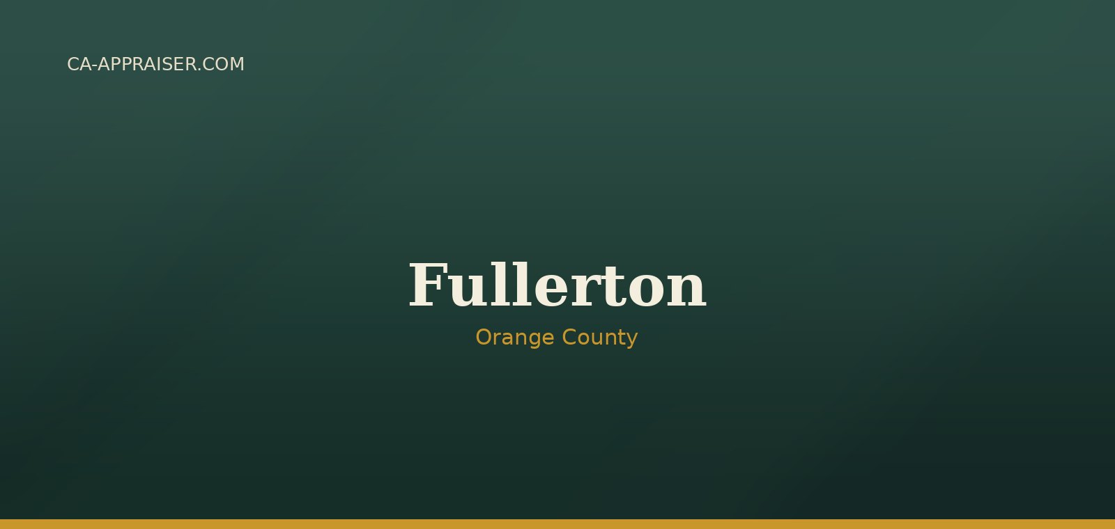 Residential real estate in Fullerton, Orange County