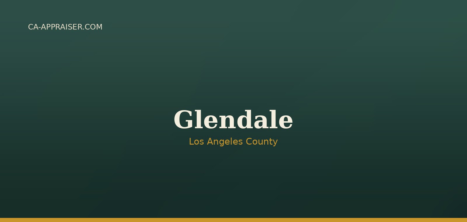Residential real estate in Glendale, Los Angeles County