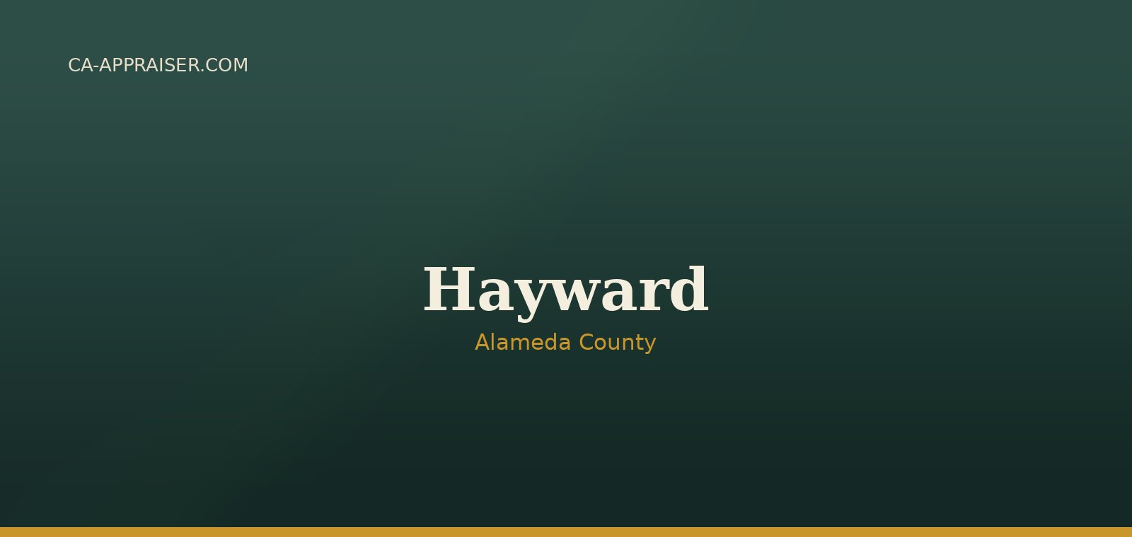 Residential real estate in Hayward, Alameda County