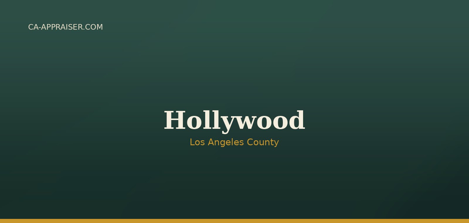Residential real estate in Hollywood, Los Angeles County