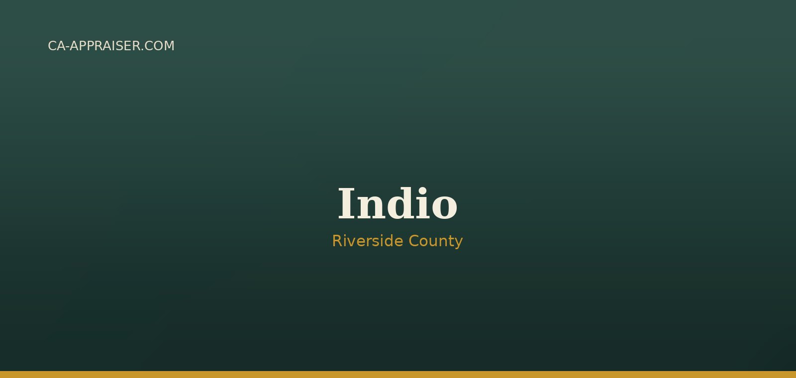 Residential real estate in Indio, Riverside County