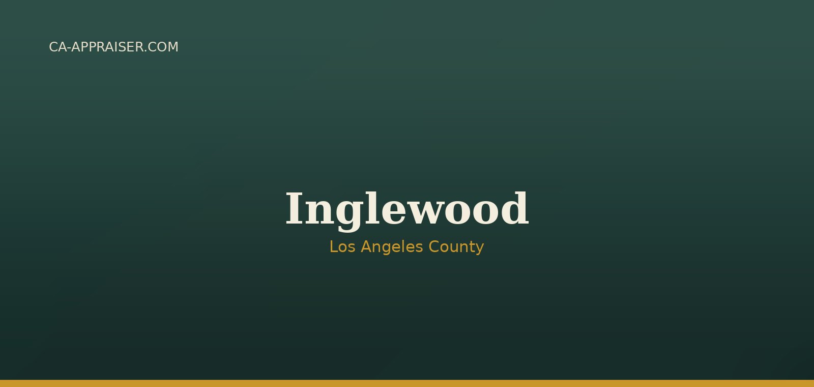 Residential real estate in Inglewood, Los Angeles County