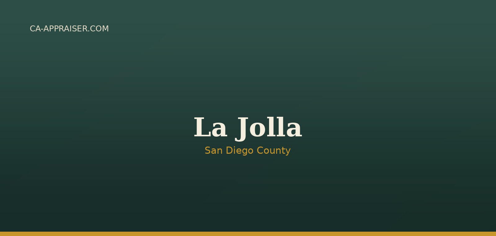 Residential real estate in La Jolla, San Diego County