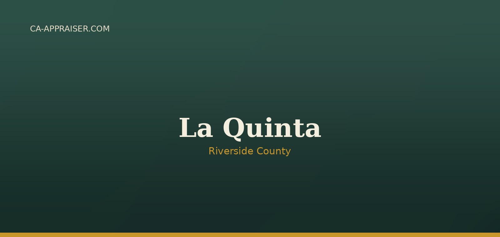 Residential real estate in La Quinta, Riverside County