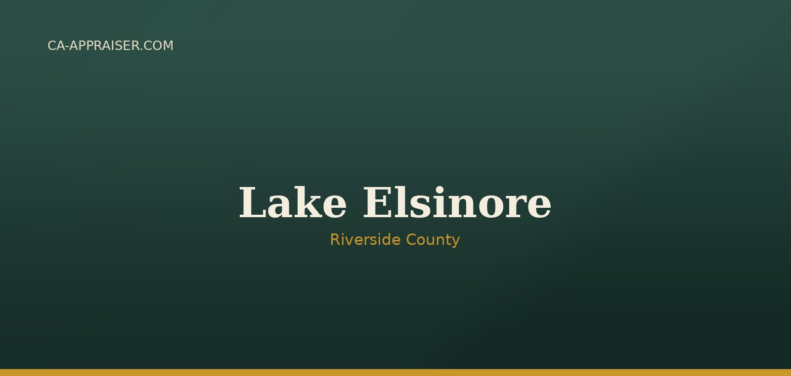 Residential real estate in Lake Elsinore, Riverside County
