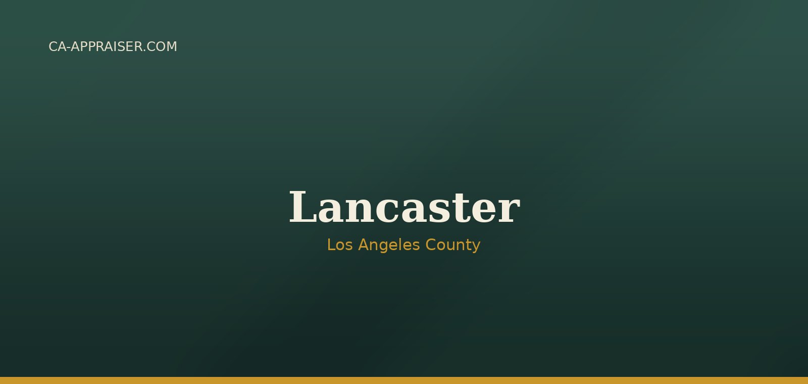 Residential real estate in Lancaster, Los Angeles County