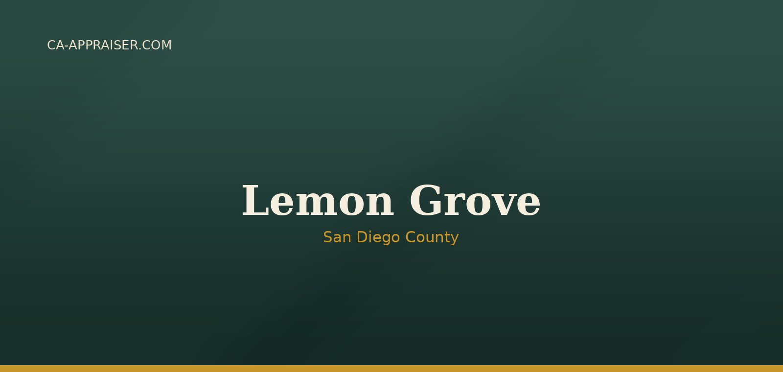 Residential real estate in Lemon Grove, San Diego County