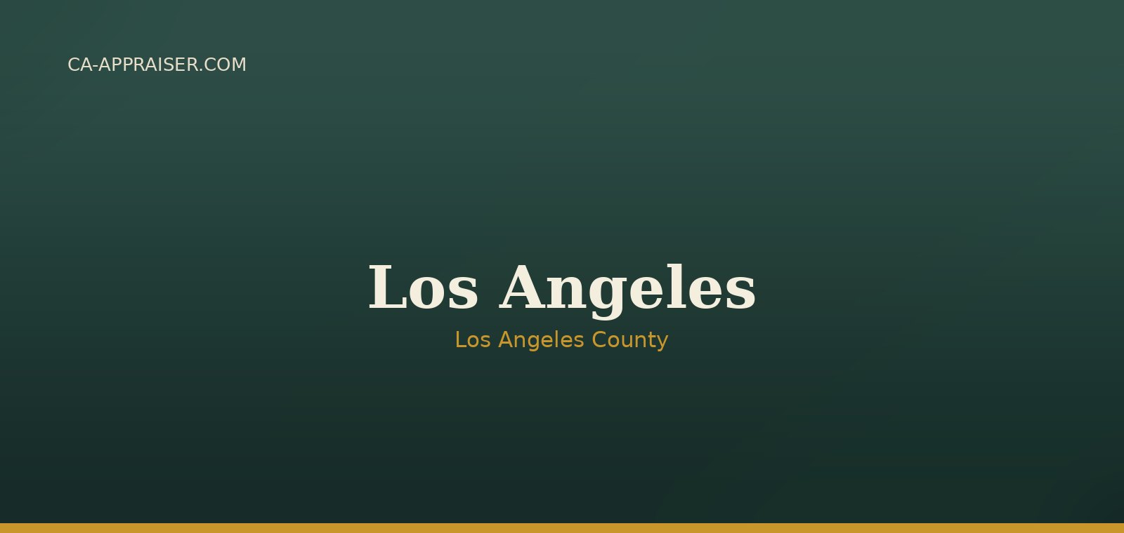 Residential real estate in Los Angeles, Los Angeles County