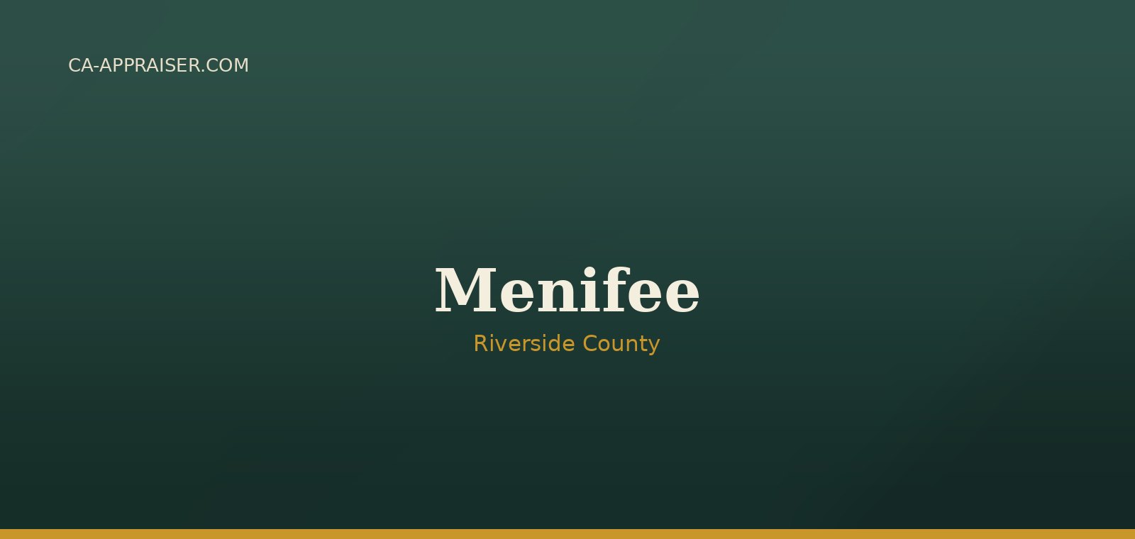 Residential real estate in Menifee, Riverside County