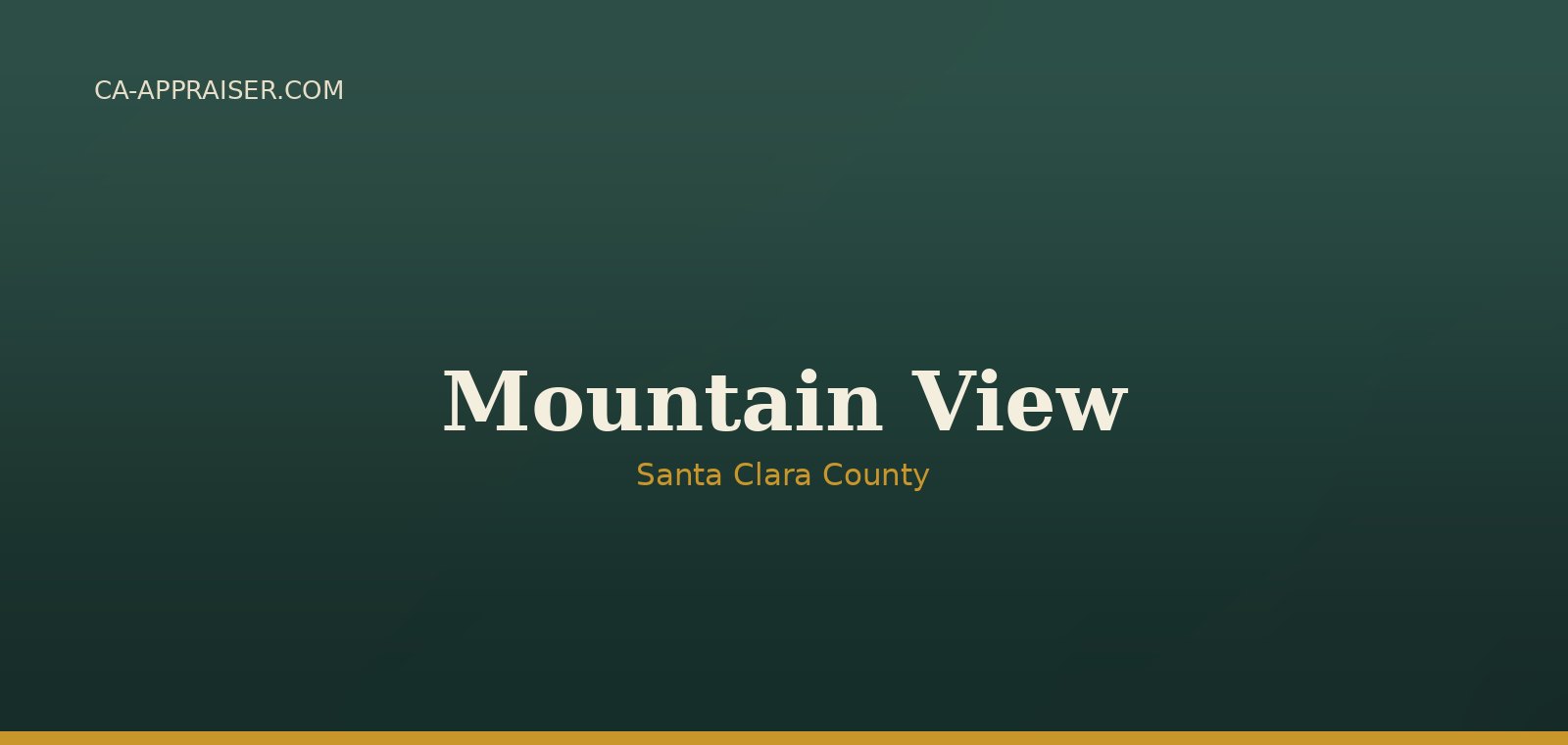 Residential real estate in Mountain View, Santa Clara County