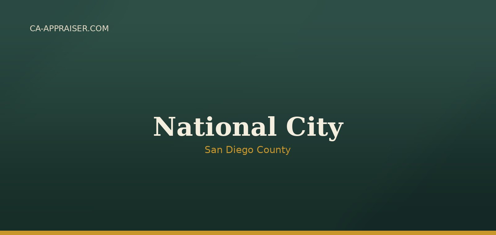 Residential real estate in National City, San Diego County