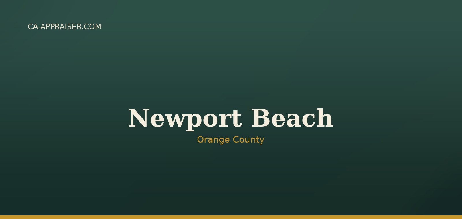Residential real estate in Newport Beach, Orange County