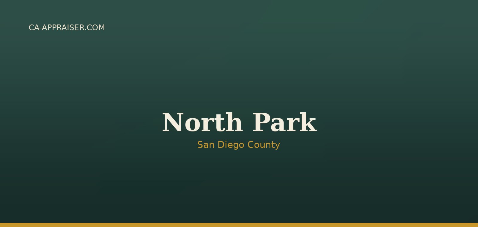 Residential real estate in North Park, San Diego County