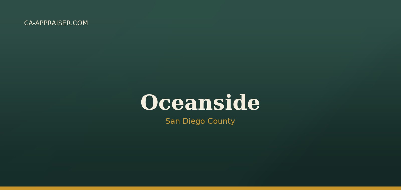 Residential real estate in Oceanside, San Diego County