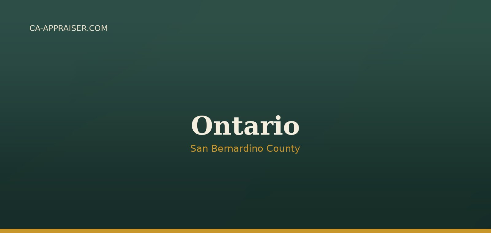 Residential real estate in Ontario, San Bernardino County