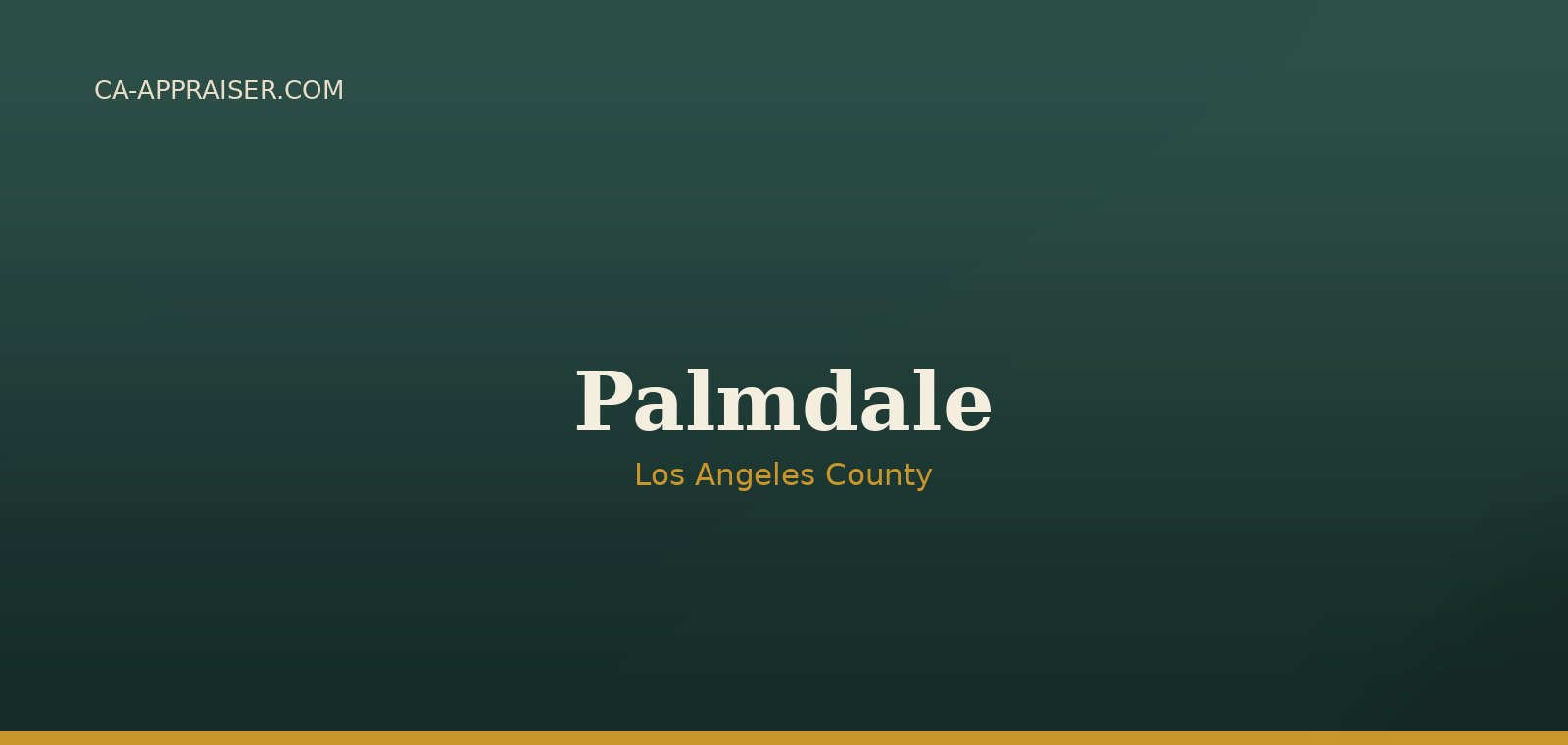 Residential real estate in Palmdale, Los Angeles County