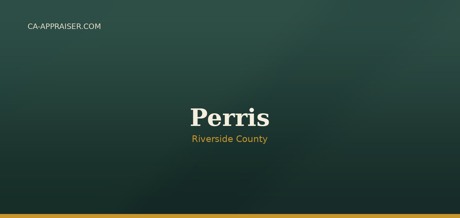 Residential real estate in Perris, Riverside County