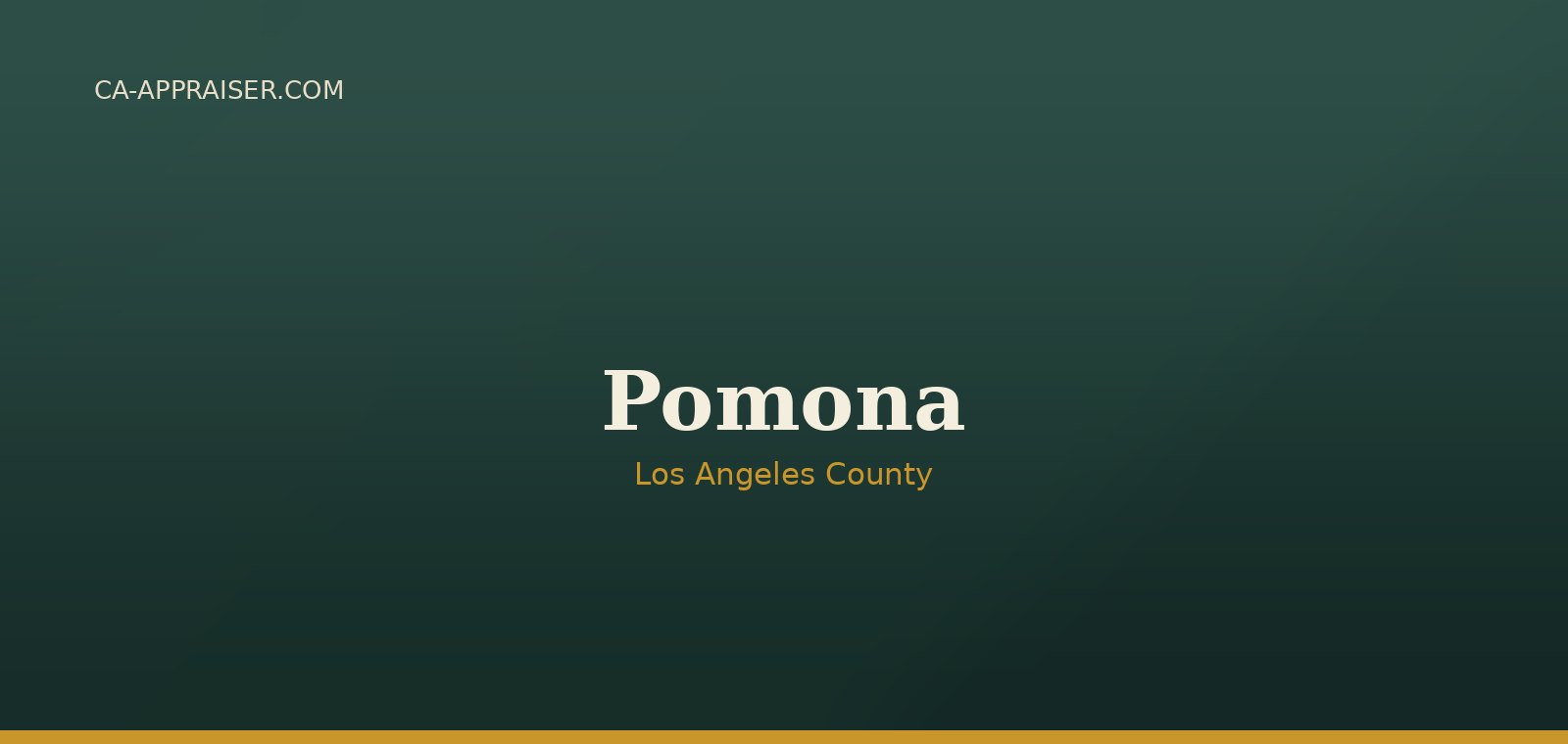 Residential real estate in Pomona, Los Angeles County