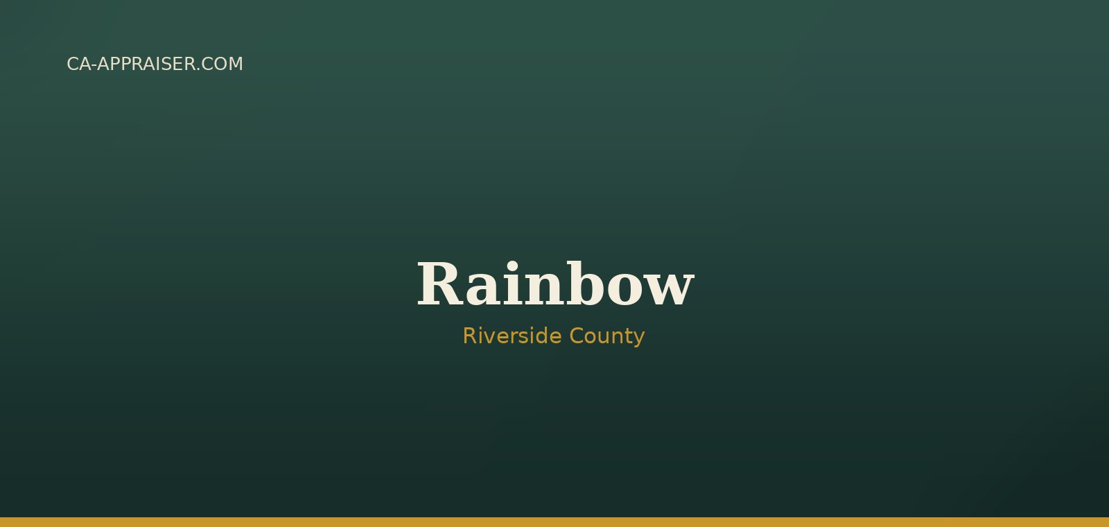 Residential real estate in Rainbow, Riverside County