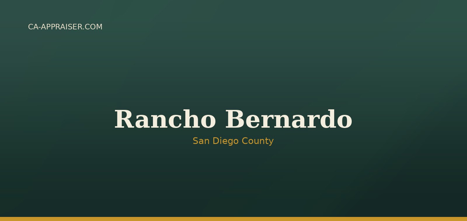 Residential real estate in Rancho Bernardo, San Diego County