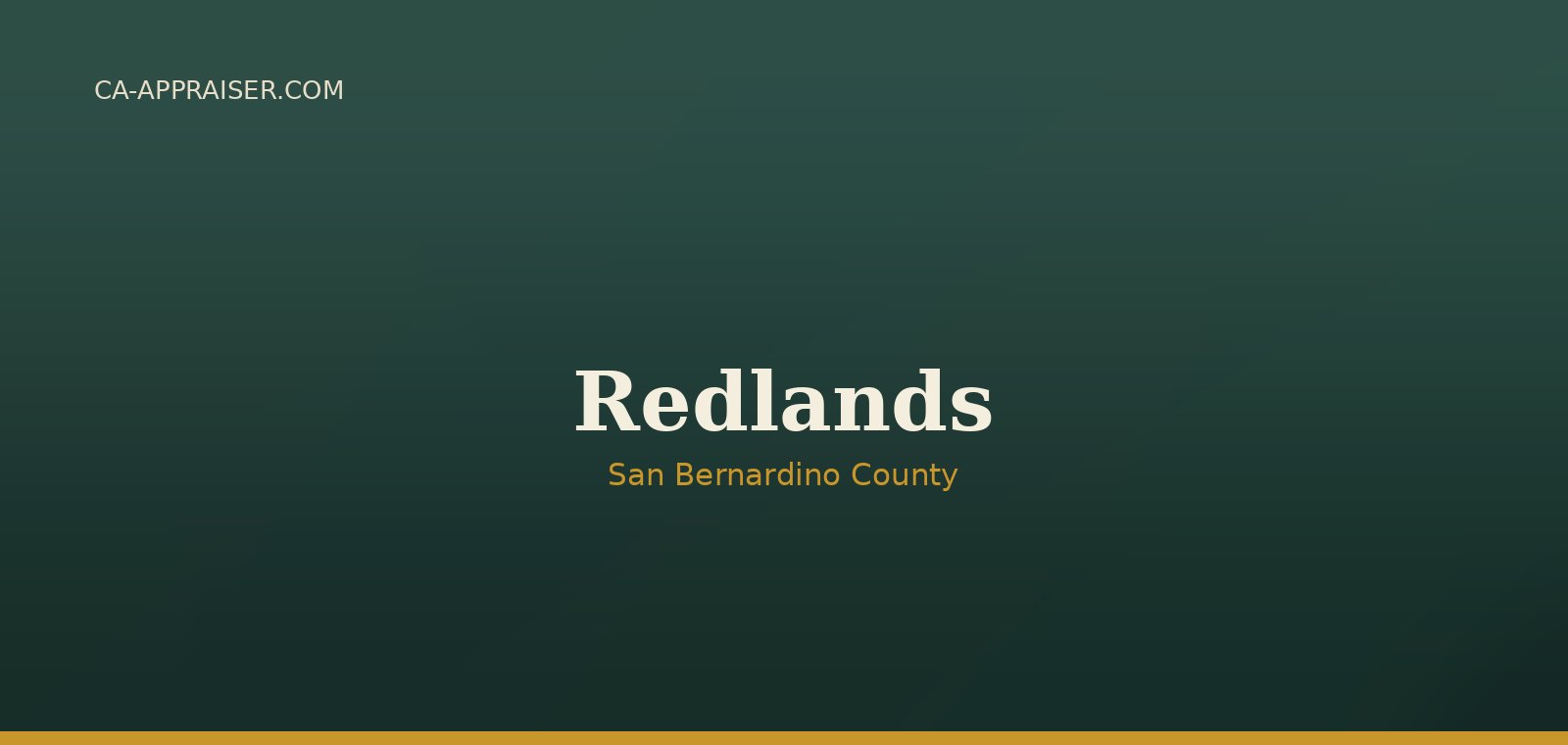 Residential real estate in Redlands, San Bernardino County
