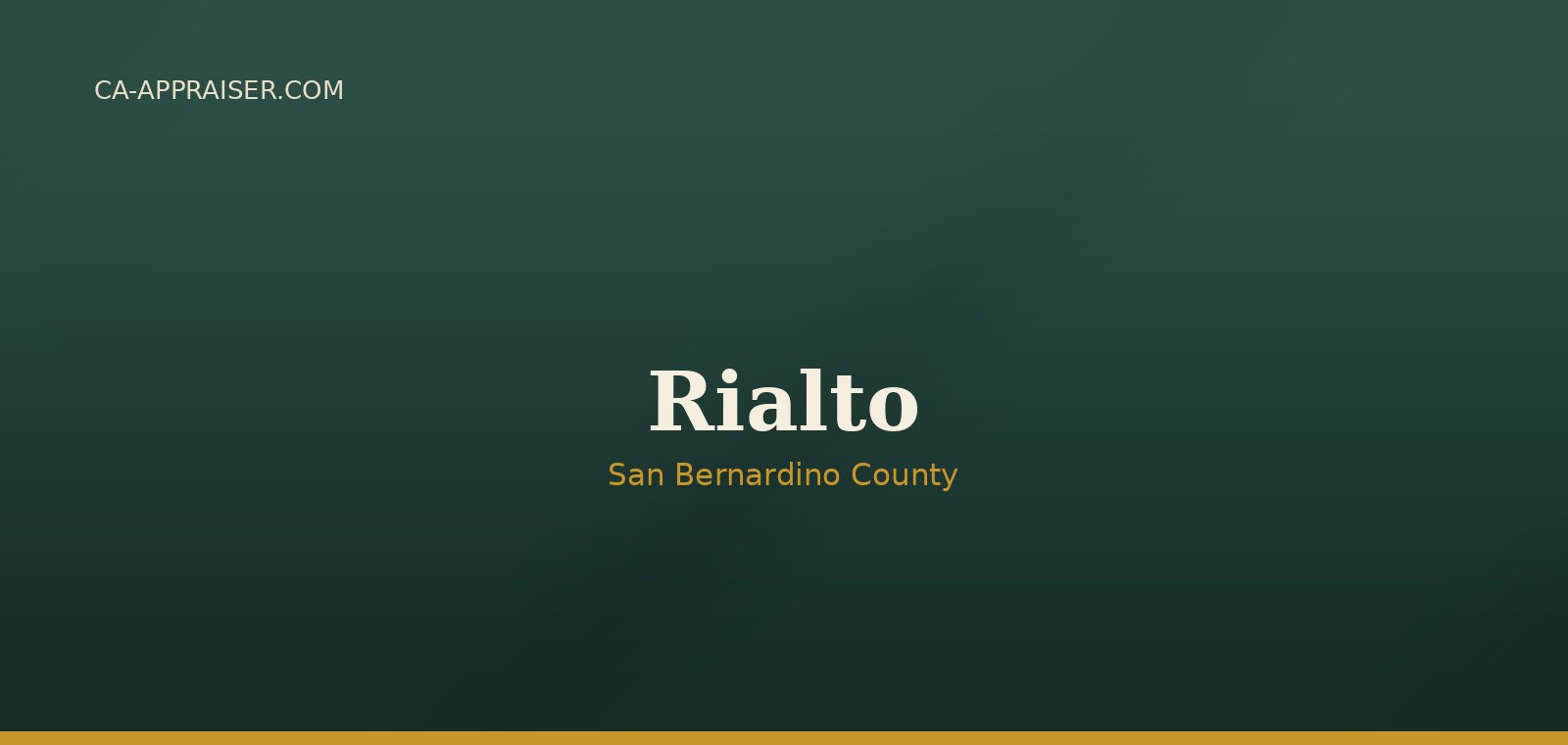 Residential real estate in Rialto, San Bernardino County