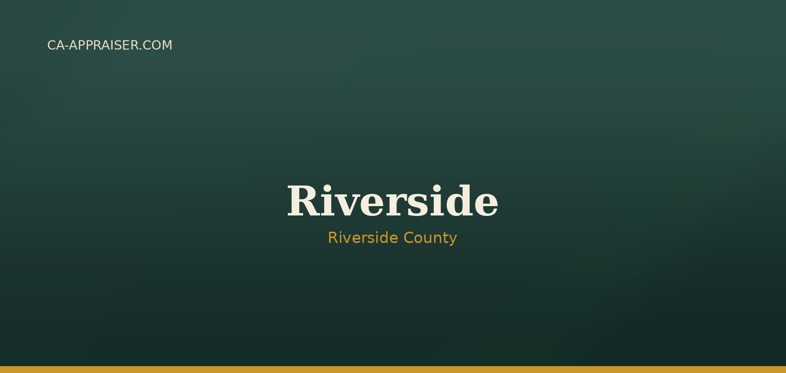 Residential real estate in Riverside, Riverside County