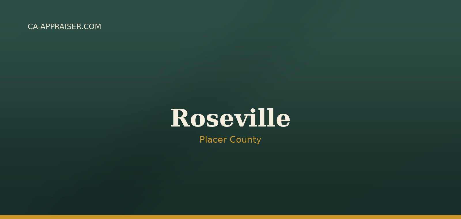 Residential real estate in Roseville, Placer County